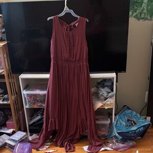 Joyfolie Wine High Low Dress